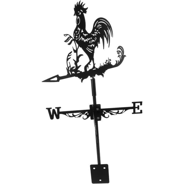 Girouette Halloween Sorcière - 35x66 Cm, Métal, Pour Toit, Jardin Ou Clôture
