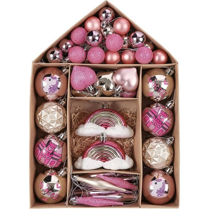 Sapin de Noël et boule de décoration avec violet Photo Stock - Alamy