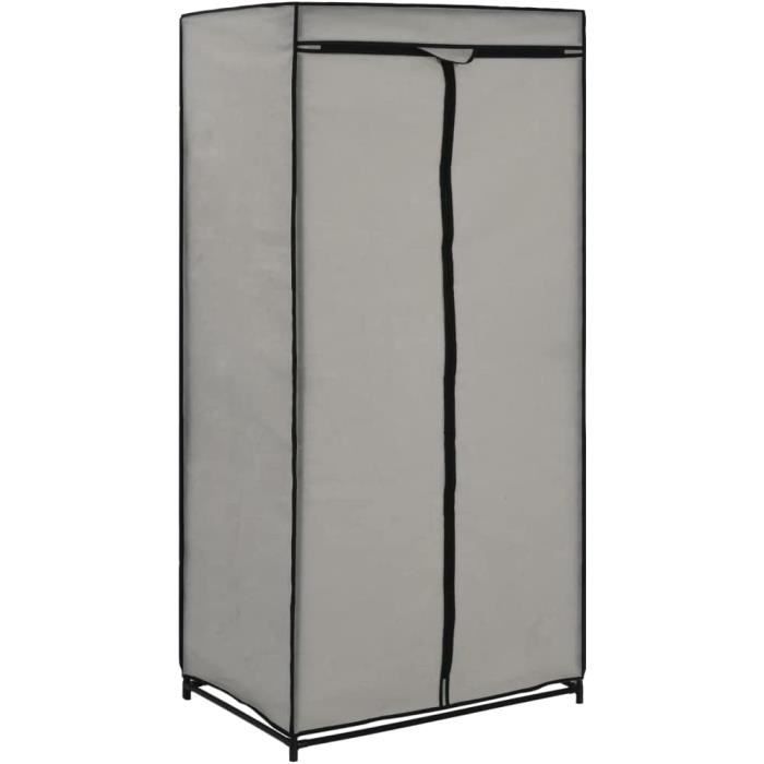 Armoire de rangement, garde,robe, armoire penderie blanc 80x50x200 cm bois d'ingénierie con81551