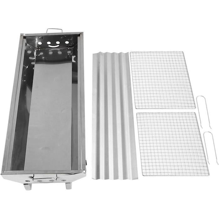 Barbecook Support à Ribs Acier Inoxydable - 34.5x20x15cm - Pour Barbecue Et Grill