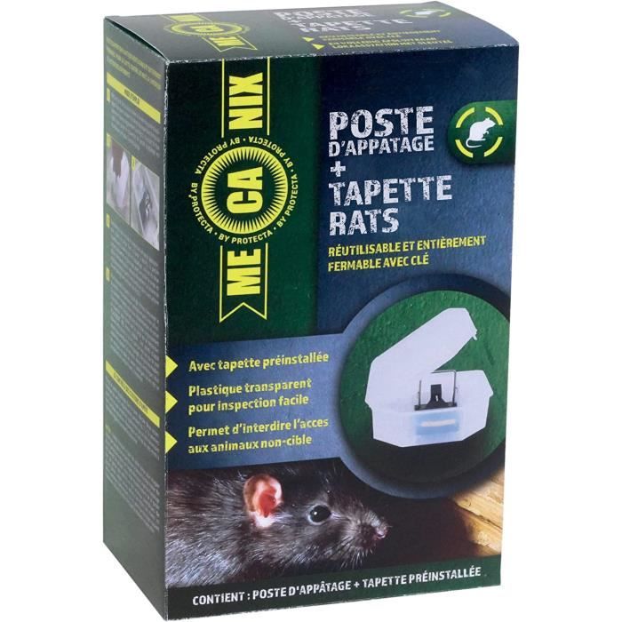 AJW-Poste d’appâtage avec tapette Rat piège a Rat Efficace et Puissant ...