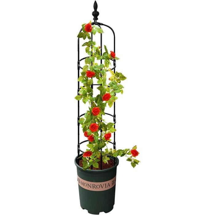 CHEOAR 175 CM Obélisque De Jardin Haut Pour Plantes Grimpantes 6FT Treillis D'Obélisque Tour Jardin Support D'escalade Métal Pour Plantes D'Intérieur D'Extérieur Légumes Fruits