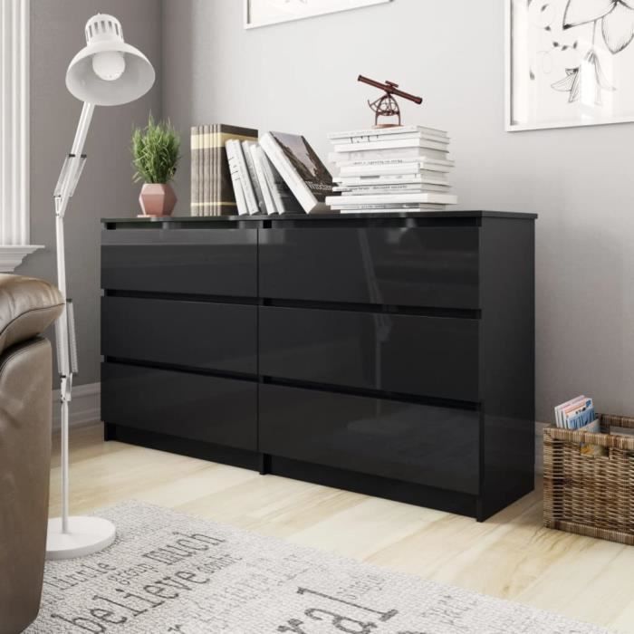 Buffet gris béton 37,5x35,5x67,5 cm bois d'ingénierie, Gris, 816208