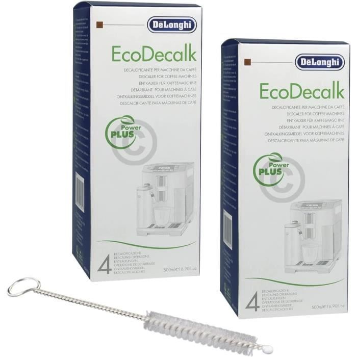 DeLonghi EcoDecalk DLSC500 Descaler 500ml - 5513296041 (2 Packs of