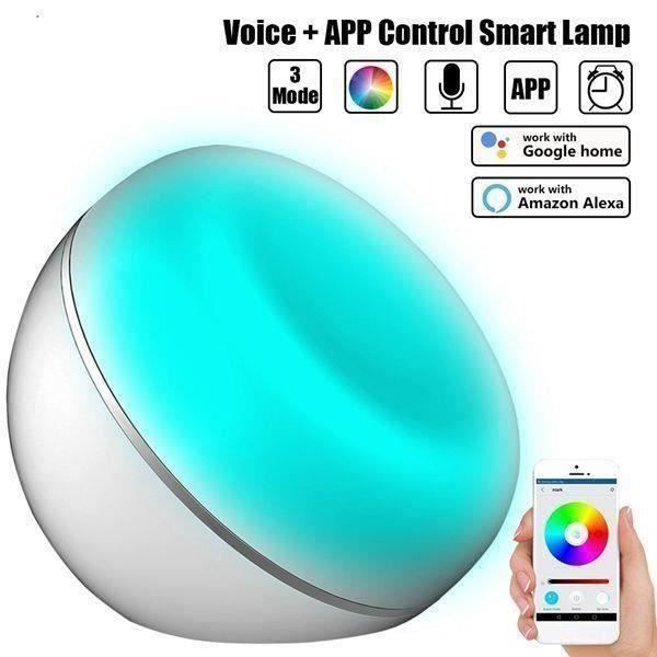 Veilleuse Led Dimmable Wifi Usb Compatible Avec Amazon Alexa Google Home T0b794 Achat Vente Veilleuse Bebe Prolongation Soldes Cdiscount