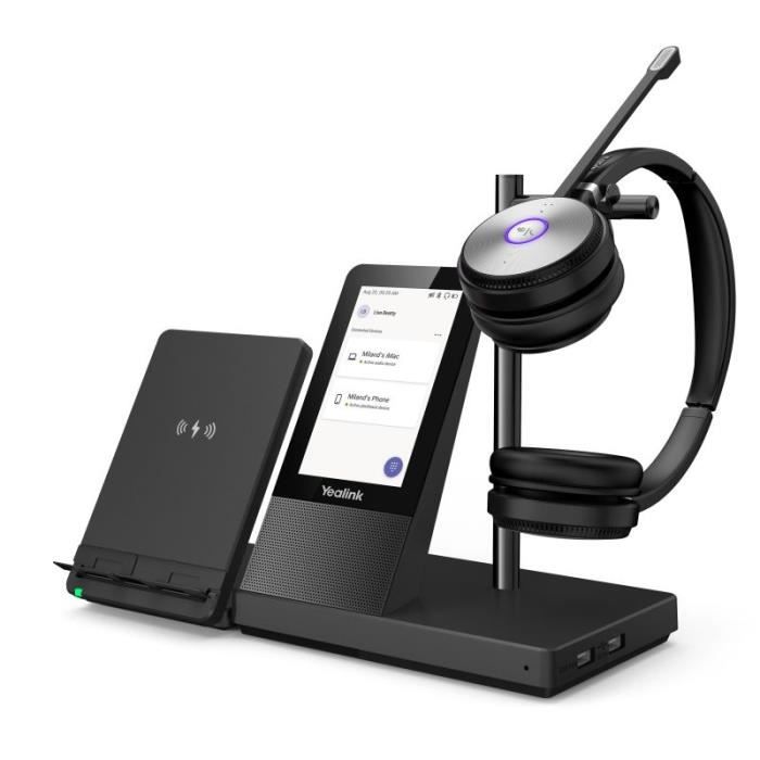 Kit oreillette - Yealink - WH66 Dual Teams - 2 microphones - Bluetooth - 10 heures dautonomie
