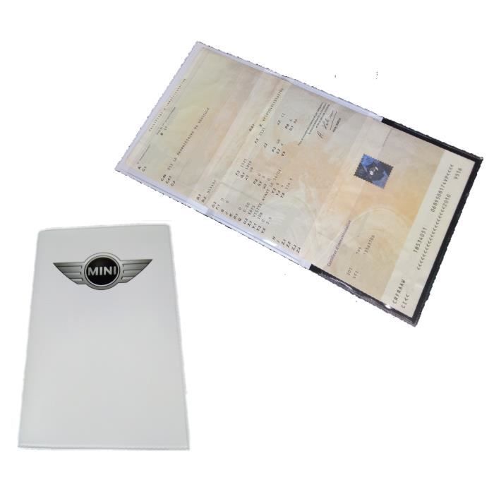 Etui en pvc Souple MINI 3 Volets pour Carte Grise Voiture Pochette Porte Carte Cdiscount Bagagerie Maroquinerie