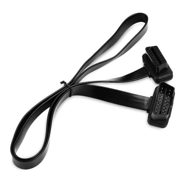 Câble Extension OBD2 20cm Mâle-femelle - Interface Diagnostic 16 Broches - Compatible Tous Véhicules