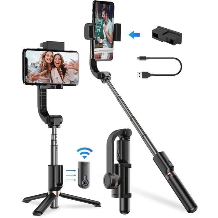 Stabilisateur Smartphone - APEXEL - 1 Axe Gimbal - Rotation 360° - Conception pliable