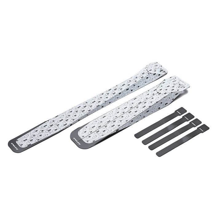 Garde-boue,Garde-boue LED avant et arrière pliable pour vélo de montagne, 2 pièces - Type gray