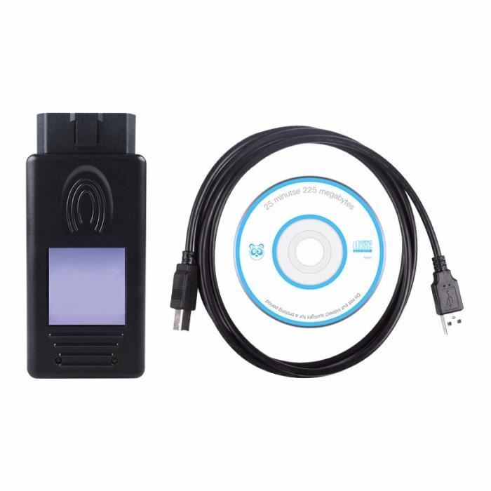 Interface de Diagnostic de voiture pour BMW, Scanner 1.4.0, puce FTDI, OBD, OBDII, USB, déverrouillage multif Red