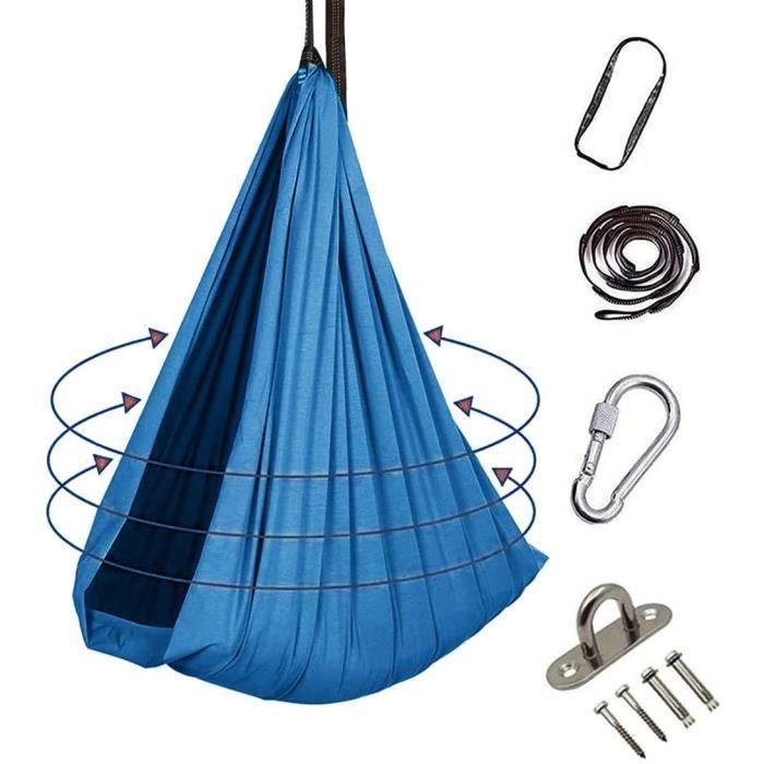 Hamac De Yoga Aérien VEVOR - Swing Bleu 2,8 X 1,6 M, Ultra-résistant, Jusqu'à 250 Kg