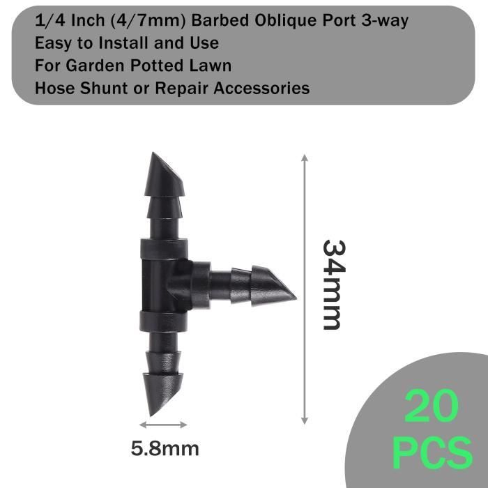 Pack De 25 Clés De Passage Pour Irrigation Goutte à Goutte - 16 Mm - Pour Relier Le Ruban Au Tuyau Principal - Résistant Au Gel