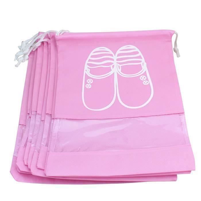 Lot De 20 Sacs Porte-chaussures, 3 Couleurs Et 4 Dimensions Sacs Pour Chaussures De Voyage, Impermu00e9able Et Anti-poussiu00e8re, Avec Fenu00eatre Transparente Pour Bottes Talon Hautes Chaussures Et Santales