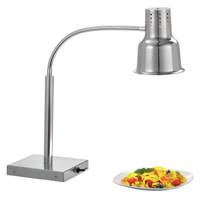Lampe Commerciale Pour Réchauffer Les Aliments, 500 W, Lampe Chauffante à Double Tête, Rotation à 360°, Extensible Jusqu'à 70 Cm, Lampe Chauffante Sur