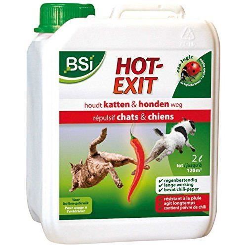 BSI 3417 Hot Exit 2 Lit Spray répulsif pour chasser chats/chiens anti-nuisible…
