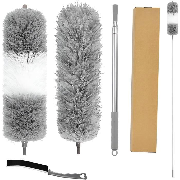 30 Pièces Recharges Plumeau, Kit de Duster Recharges, Recharges Plumeaux avec Poignée Plumeau