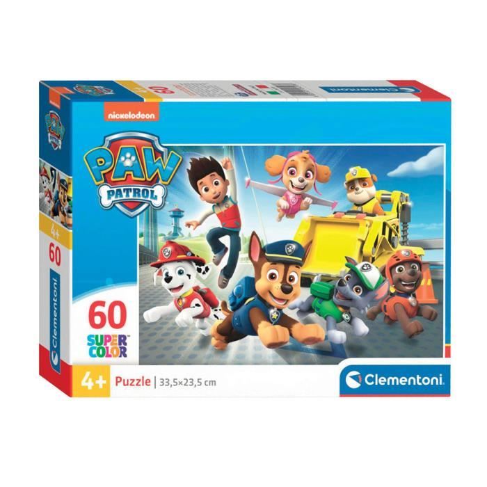 Clementoni jigsaw puzzle super color paw patrol, 60e. - Cdiscount Jeux ...