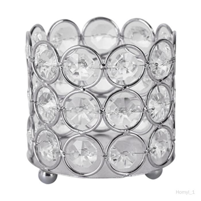 Porte-Pinceau De Maquillage En Cristal Doré - Rangement Élégant Et Brillant Pour Brosse à Maquillage, Forme Ronde Luxueuse