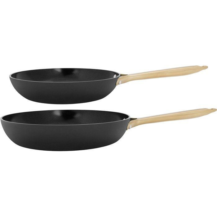 Poêles - COSY & TRENDY - Elegance Set 2 - 24+28 cm - Noir - Aluminium recyclé - Tous feux