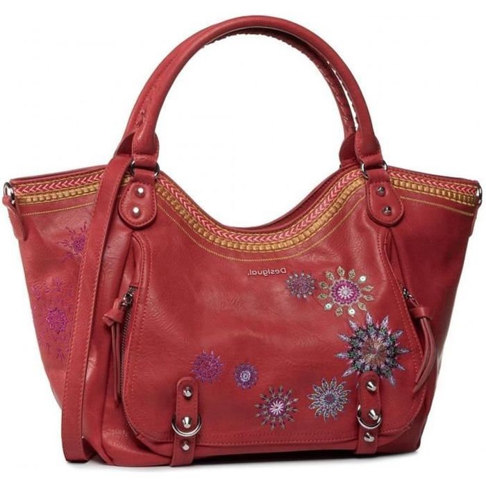 sac desigual rouge