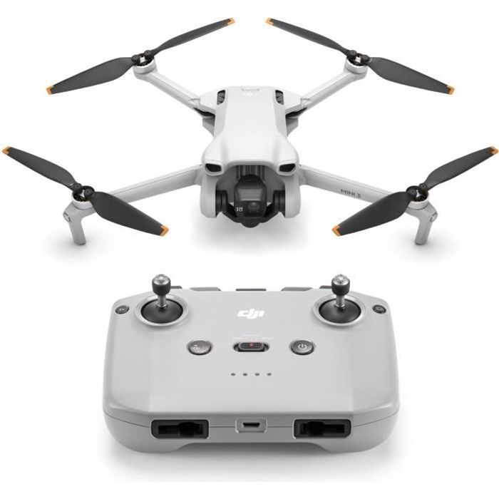 drone caméra dji mini 3 pliable avec vidéo 4k hdr et temps de vol de 38 minutes