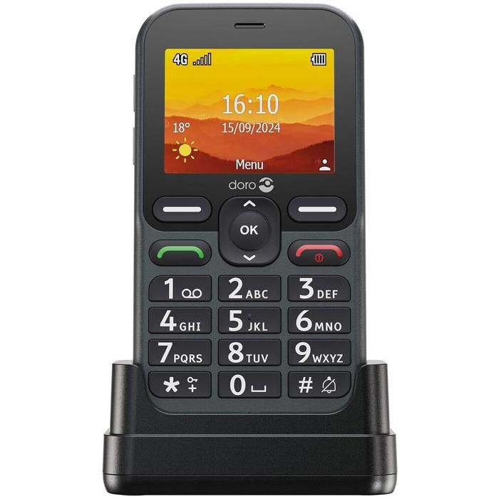 Téléphone Portable - Doro - Leva L10 - Grand Écran 24 - Son Puissant - Appareil Photo 2MP