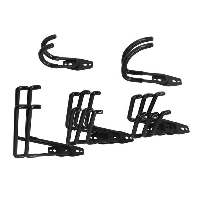 Lot De 4 Crochets En S Pour Garage - Support Mural Vélo Robuste (Charge 30 Kg) | Pour Suspendre Vélos, Outils, Plantes