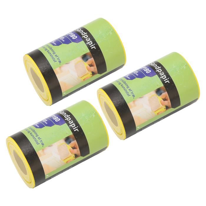 Kit De 10 Rouleaux Papier Abrasif Grain 180 à 2000 – Pour Polissage Et Ponçage