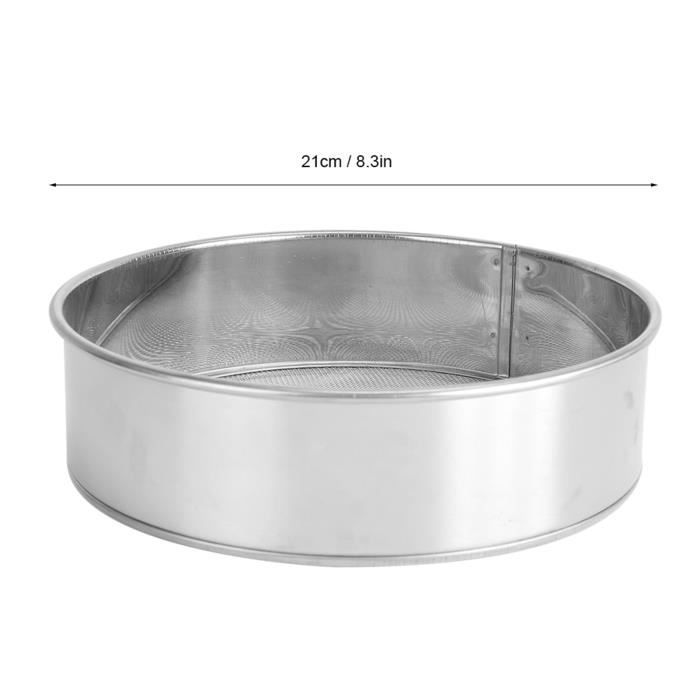 Tamis à Farine Manuel En Inox Doré - 15,5x10,5x9,5 Cm Pour Pâtisserie
