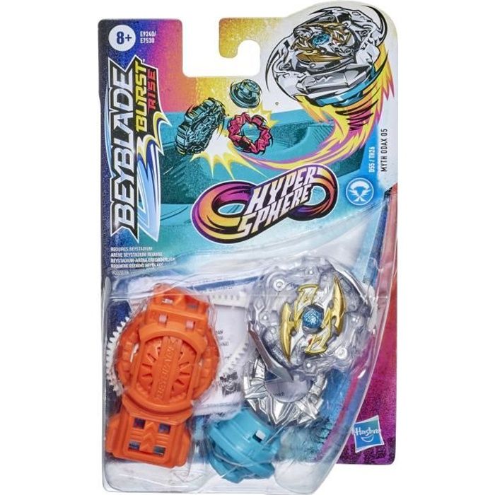 Beyblade Burst Rise - Starter Pack Hypersphere Lanceur et Toupie Myth Odax  O5 - Cdiscount Jeux - Jouets