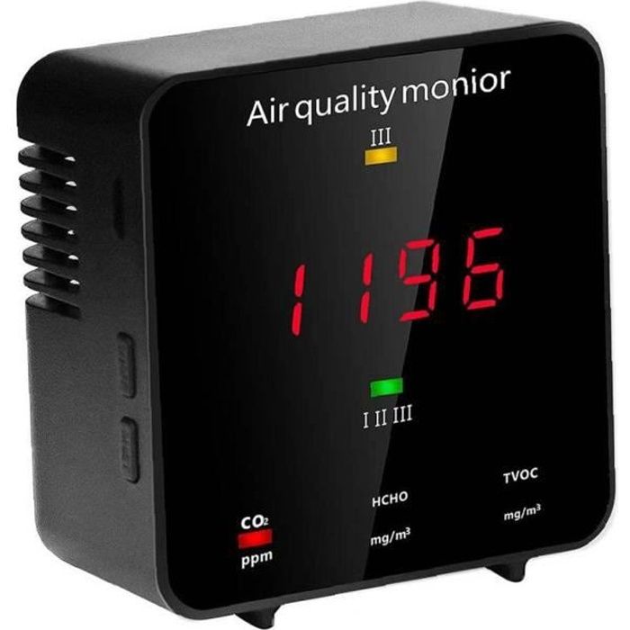 Tvic Détecteur de la qualité de l'air Multifonctionnel CO2 de CO2 USB ...