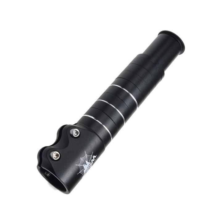 Rallonge De Potence Vélo En Alliage Aluminium Noir - Adaptateur Prolongateur Guidon