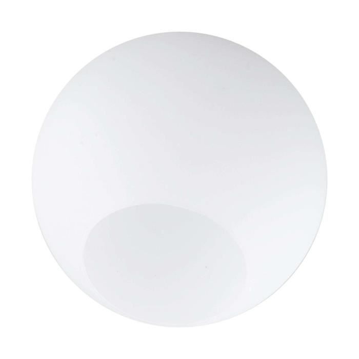 Abat-jour Globe En Verre Dépoli Blanc Laiteux - Pour Suspension, Lustre Ou Lampe De Table - Design Moderne
