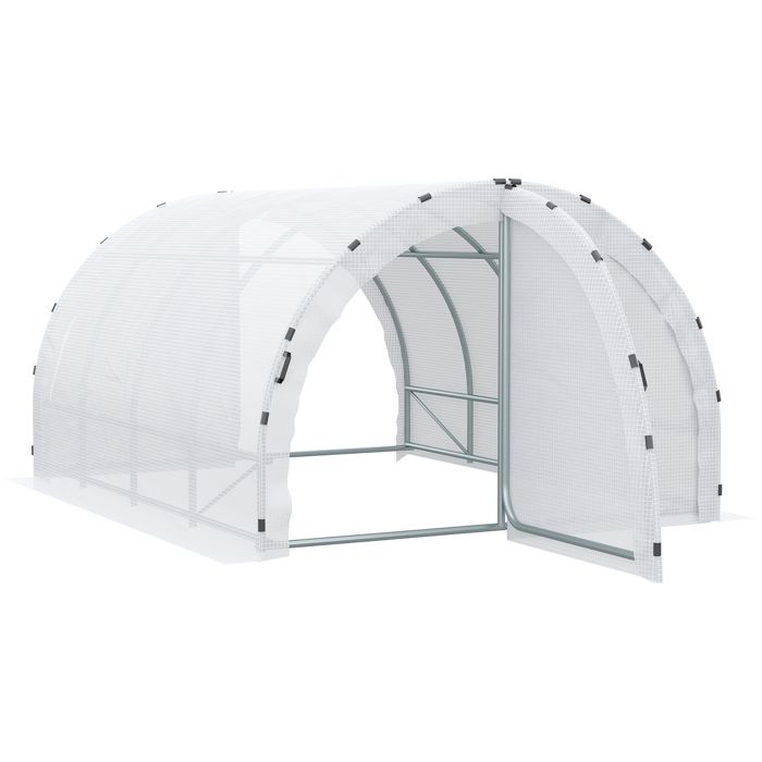 Serre De Jardin Tunnel Surface Sol 12 M 4l X 3l X 2h M Chassis