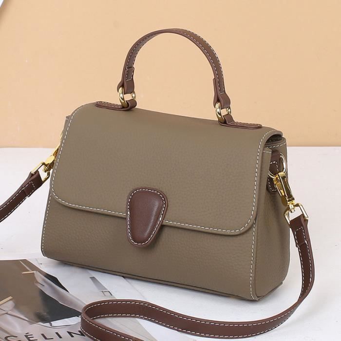 Sac Bandoulière Toile Vintage Grande Capacité - 31x26,5x11,5 Cm - Multi-poches, Réglable - Homme/Femme