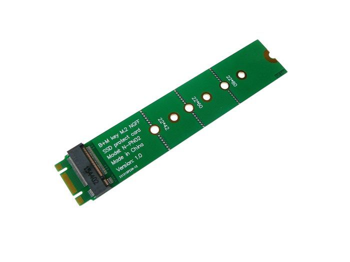 Adaptateur M.2 – Non spécifié – B Key vers B+M Key – SATA – Noir – Connecteur B+M mâle