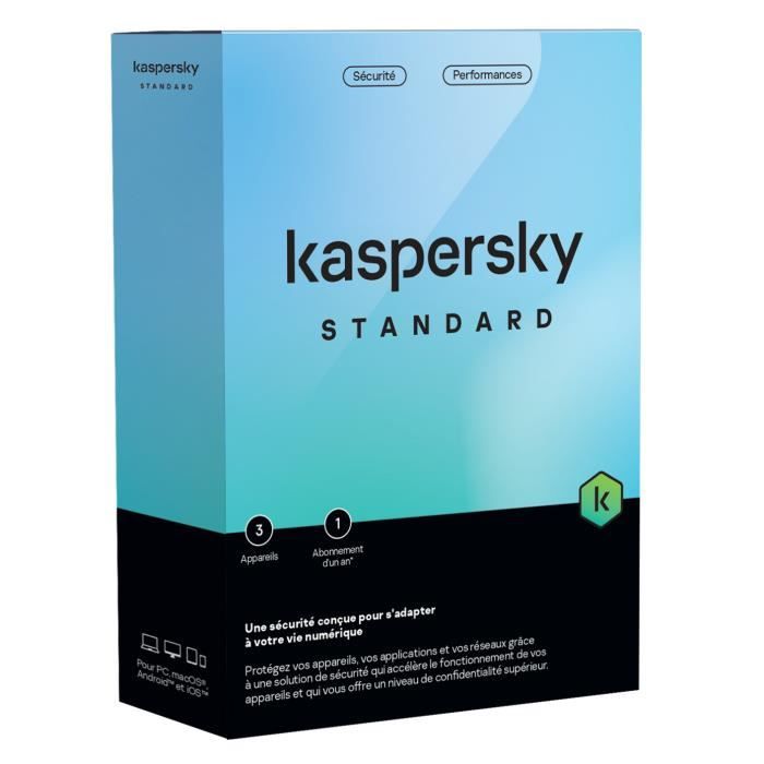 Kaspersky Standard 3 Postes/1 An