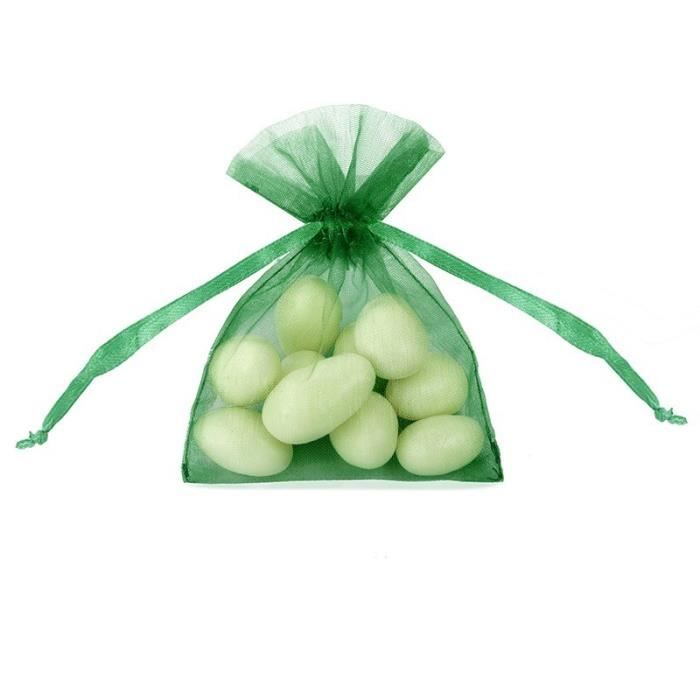 Sachet Organza Vert - Mariage, Fête - Neuf - 1 Seul Sachet - Multicolore Occasion