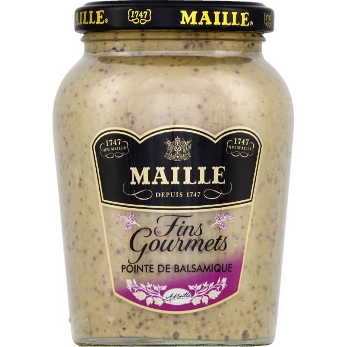 Maille Moutarde à l'ancienne pointe de balsamique 345g - Cdiscount Au