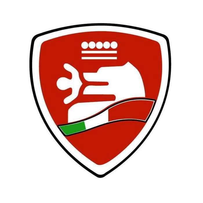 2x Alfa Romeo Emblem 74mm - Front & Heck Abzeichen Schwarz