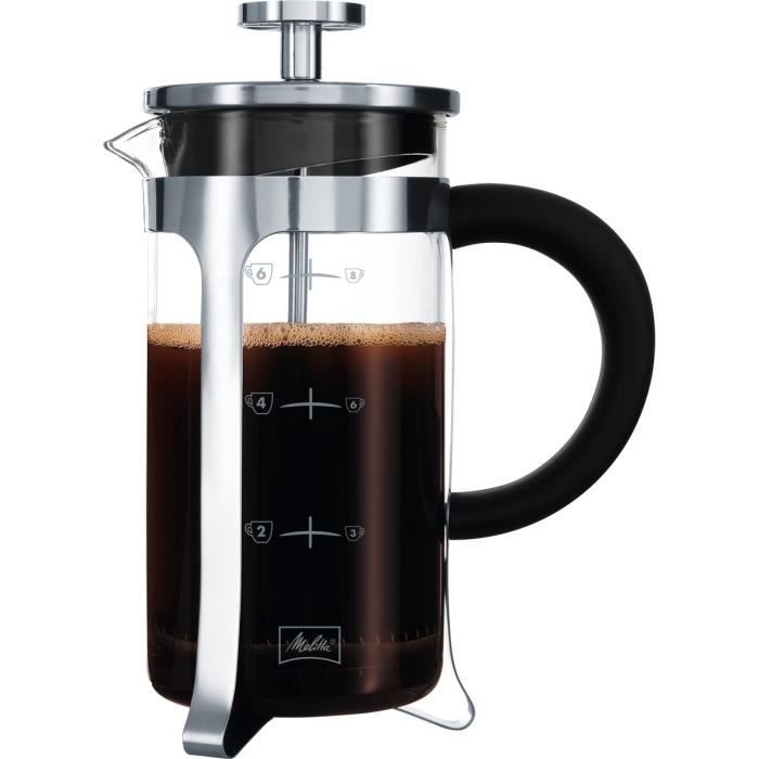 350 Ml Cafetière Manuelle Cafetière Espresso Théière en Verre en Acier  Inoxydable Café Français Thé Percolateur Filtre Poussoir - Cdiscount Maison