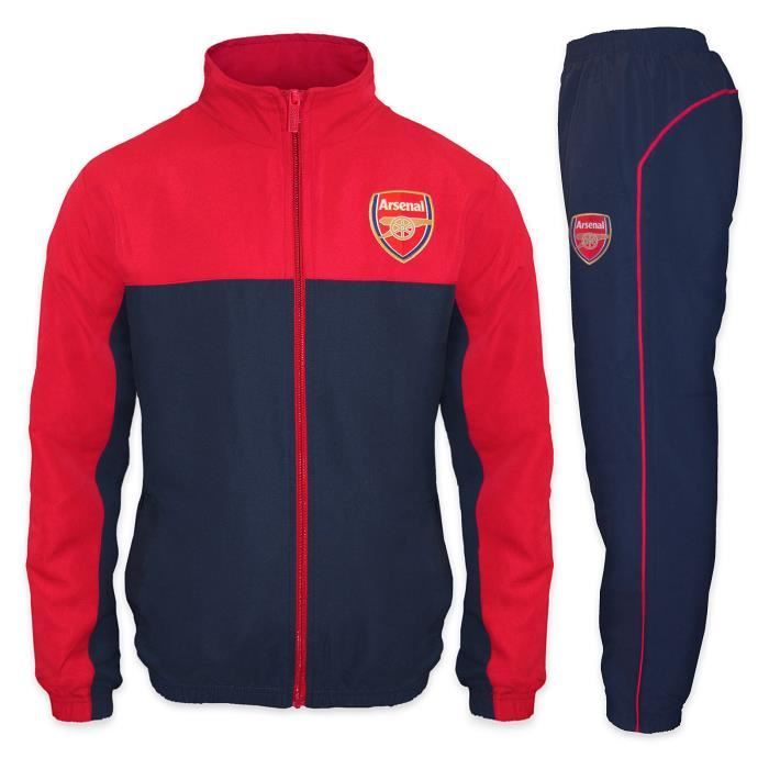 th/ème football//motif blason//polaire Pantalon de jogging avec coupe ajust/ée gar/çon Arsenal FC officiel