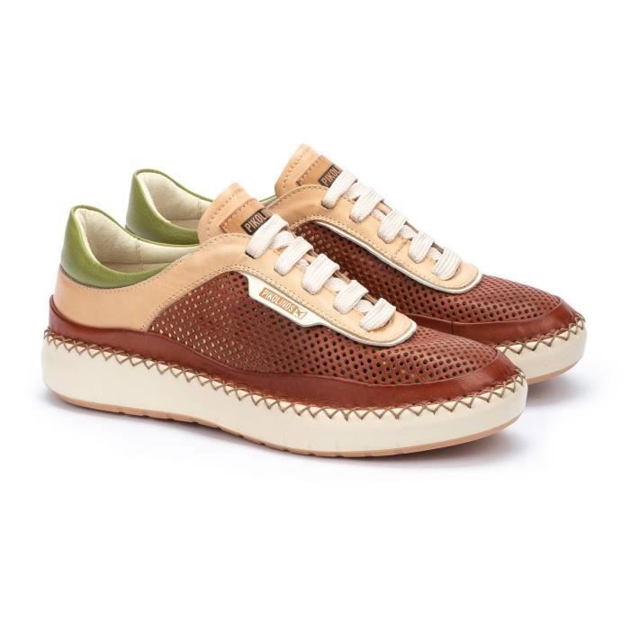 Baskets femme PIKOLINOS Mesina W6B-6944C1 Cuir Brick