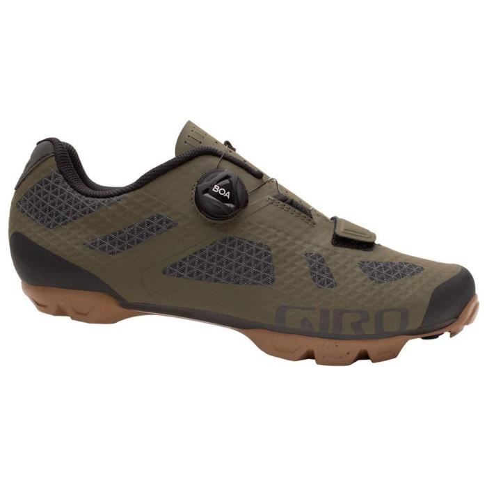 Chaussures VTT homme Giro Rincon - Vert - Respirant - Nylon composite - Semelle en caoutchouc
