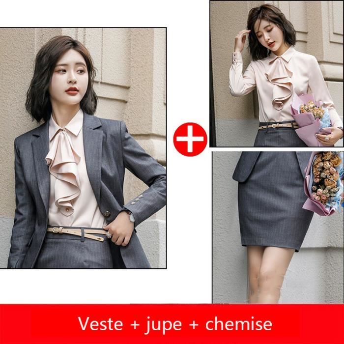 Costume Femme de marque Costume de travail Nouveau style d'automne Costume d'interview Affaires 
