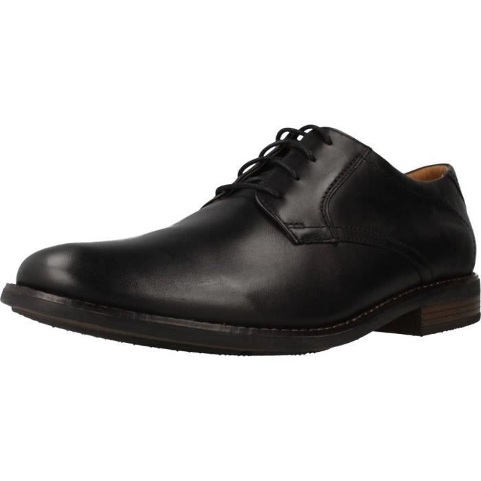 richelieu homme - clarks - 90073 - noir - semelle int. gomme