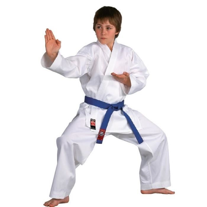 Kimono Karaté enfant Danrho Dojo Line - blanc - 140 cm