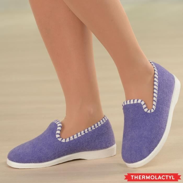 Chaussons SEDAGYL Mauve Taille 42 Int rieur Thermolactyl