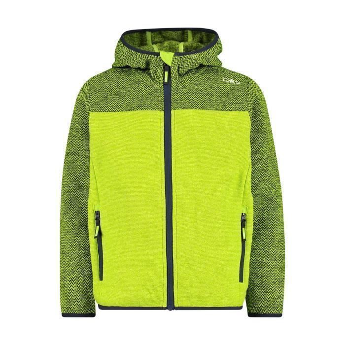Veste à capuche enfant CMP - limegreen/vert fluo - 12 ans